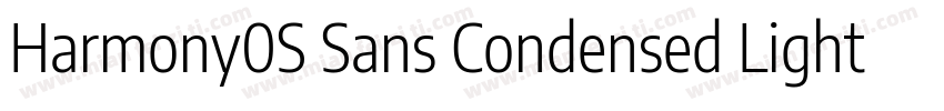 Harmony0S Sans Condensed Light字体转换